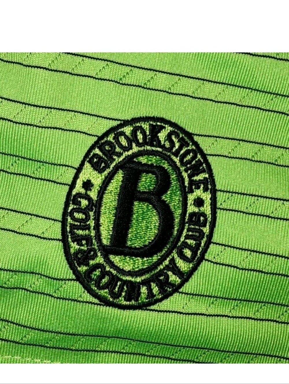 Callaway Bright Green Thin-Striped Golf Polo XL - Picture 6 of 8